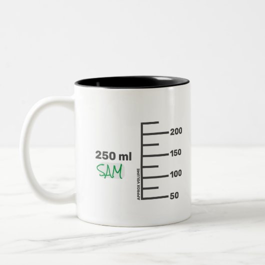 Science Lab Beaker Gepersonaliseerde Witte Mok (Links)