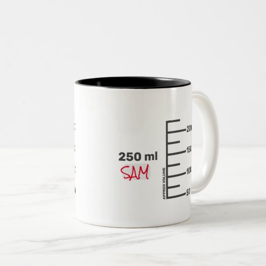 Science Lab Beaker Gepersonaliseerde Witte Mok (Voorkant rechts)