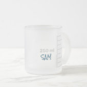 Science Lab Beaker Personalized Mug Matglas Koffiemok (Voorkant rechts)