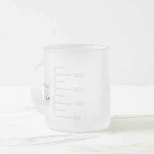 Science Lab Beaker Specialized Big Label Mok (Voorkant links)