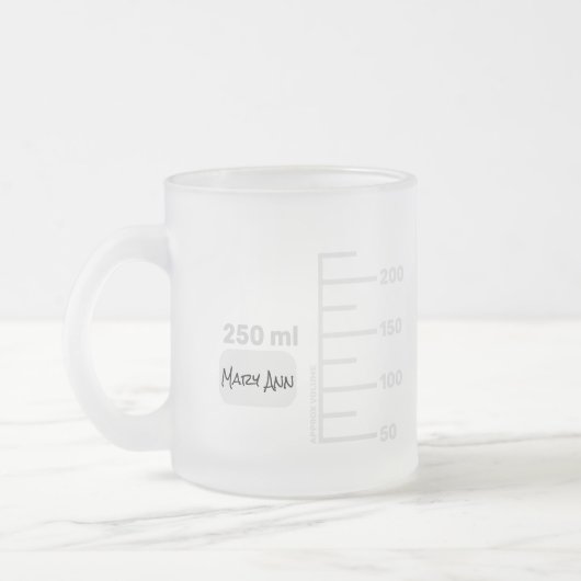 Science Lab Beaker Specialized Big Label Mok (Links)