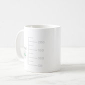Science Lab Beaker Specialized Large Label Mok (Voorkant links)