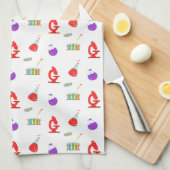 Science Lab Pattern Theedoek (Quarter Fold)