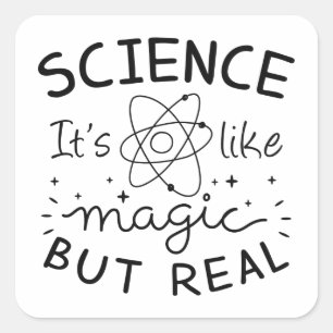 Science Magic Vierkante Sticker