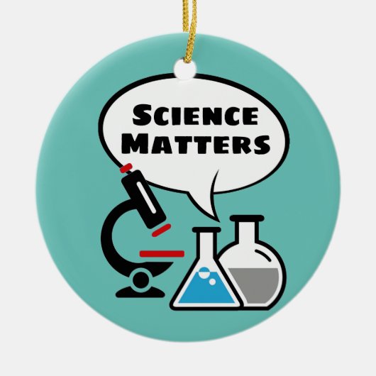 Science Maters Speech Bubble Design Ornament (Voorkant)