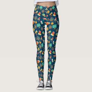 Science Meets Style: levendige wetenschappelijke L Leggings