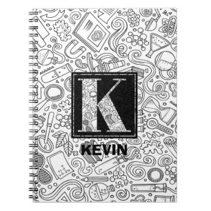 Science Monogramme Personnalisé - Cahier Lettre K