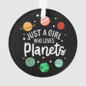 Science Nerd fille spatiale qui aime les planètes (dos)