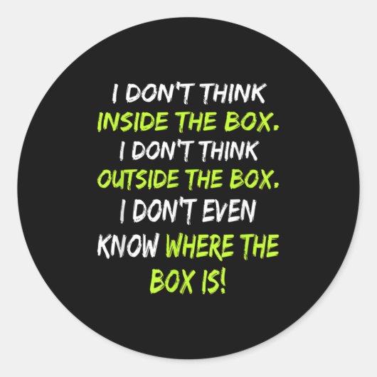 Science Nerd - Inventor - R&d Develop New Idea Ronde Sticker (Voorkant)