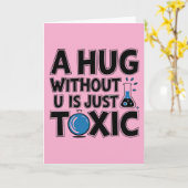 Science nerd valentijn wetenschapper Scheikunde st Kaart (Gele Bloem)