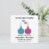Science of Love Save the Date Invite (Staand voorkant)