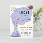 Science Party Invitation d'anniversaire (Debout devant)