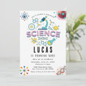 Science Party Invitation d'anniversaire (Debout devant)