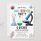 Science Party Invitation d'anniversaire (Devant)