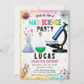 Science Party Invitation d'anniversaire (Devant)