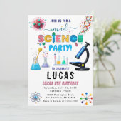 Science Party Invitation d'anniversaire (Debout devant)