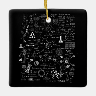 Science Physic Wiskunde Chemistry Biology Astronom Keramisch Ornament