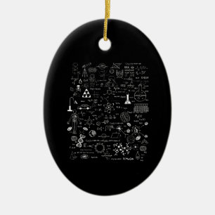 Science Physic Wiskunde Chemistry Biology Astronom Keramisch Ornament