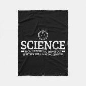 Science Physics Chemistry Nerd Funny Saying Scient Fleece Deken (Voorkant)