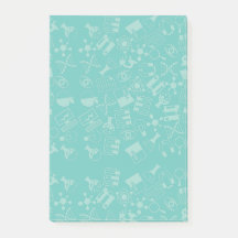 Science pictogrammen patroon Post-it Notes