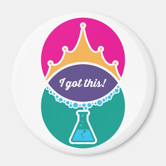 Science Princess (Bold) Magnet Magneet (Voorkant)