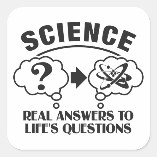Science Réponses autocollants personnalisés (Devant)
