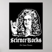 Science Rocks Affiche Sir Isaac Newton (Devant)