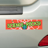 Science Rocks. Bumpersticker (Op auto)