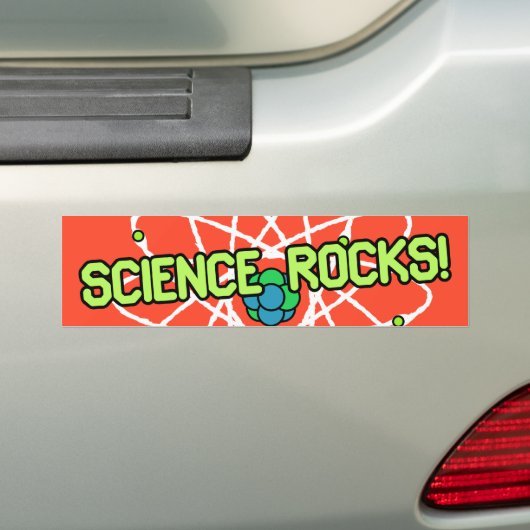 Science Rocks. Bumpersticker (Op auto)
