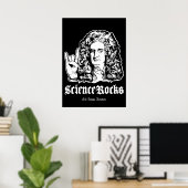 Science Rocks Sir Isaac Newton Poster (Thuiskantoor)