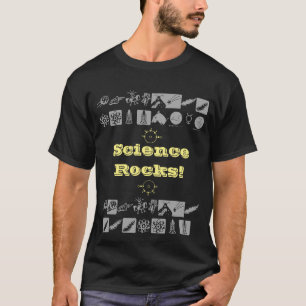 Science Roks Statement Graphic Design Typografie T-shirt