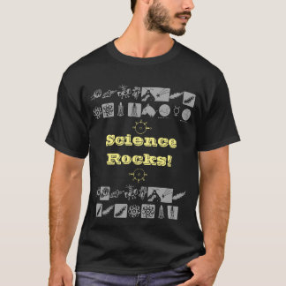 Science Roks Statement Graphic Design Typografie T-shirt