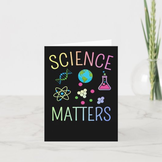 Science S - Funny Science Pun Sticker Kaart (Voorkant)