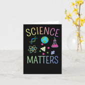 Science S - Funny Science Pun Sticker Kaart (Gele Bloem)