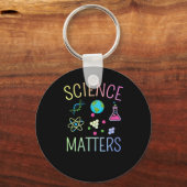 Science S - Funny Science Pun Sticker Sleutelhanger (Voorkant)