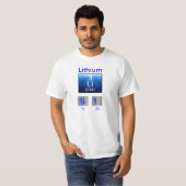 Science T-Shirt: lithium T-shirt (Voorkant volledig)