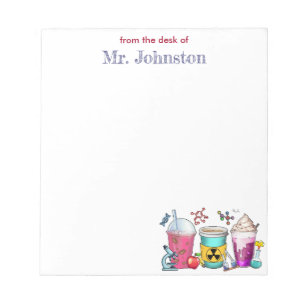 Science Teacher Appreciation Coffee gepersonalisee Notitieblok