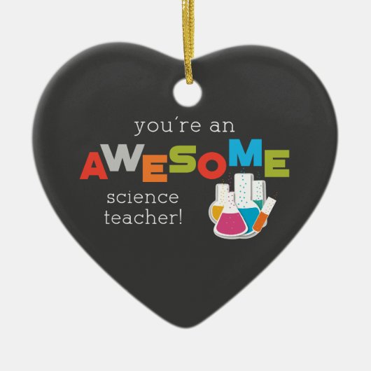 Science Teacher Appreciation Day, Geweldige Keramisch Ornament (Voorkant)