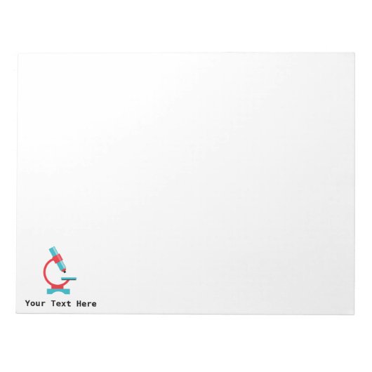 Science Teacher Biology Microscope Notitieblok (Voorkant)