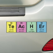 Science Teacher Chemical Elements Bumpersticker (Op auto)