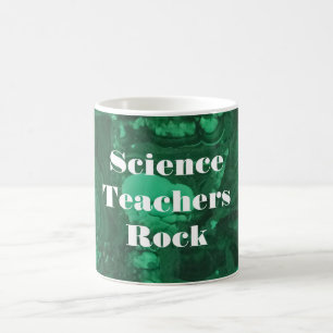 Science Teachers Rock Bright Green Gemstone Koffiemok