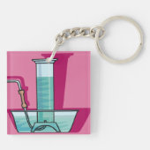 Science Test Tube Sleutelhanger (Achterkant)