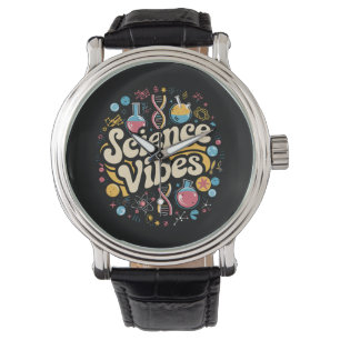 Science Vibes Groovy Eerste Dag Terug Naar School  Horloge