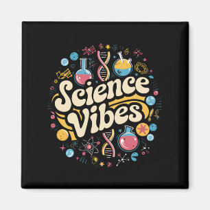 Science Vibes Groovy Eerste Dag Terug Naar School  Magneet