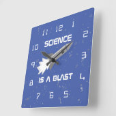 Science Wall Horloge La science est un jeu de fusé (Angle)