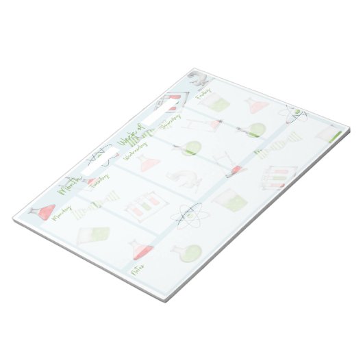 Science Weekly Desk Planner Notitieblok (Schuin)