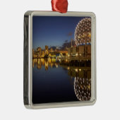 Science World en CBD weerspiegeld in False Creek, Metalen Ornament (Rechts)