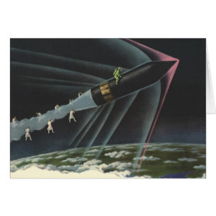  sciencefiction astronaut Riding Rocket