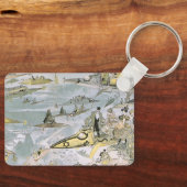 Sciencefiction-auto's en taxi's uit het verleden, sleutelhanger (Voorkant)