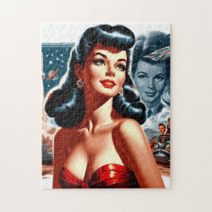  sciencefiction pin-up legpuzzel